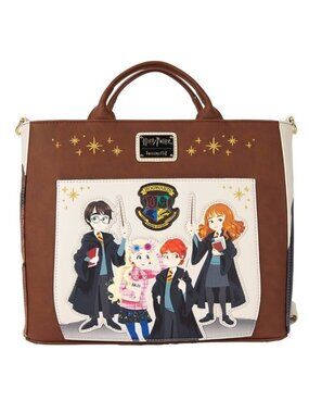 Harry Potter Hogwarts School Convertible Backpack Tote Luna Hermione Loungefly